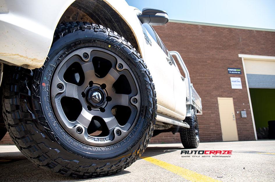 TOYOTA HILUX 4WD BEAST BLACK MACHINED WITH DARK TINT